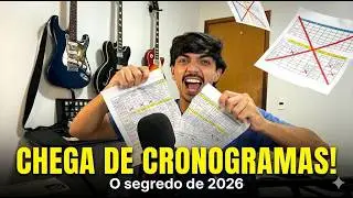 ABANDONE CRONOGRAMAS de ESTUDO se quiser ser aprovado em 2026!