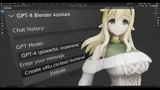 Blender + ChatGPT = Create Anything! - Secret Prompt #chatgpt  #blendertutorial #blender3d #blender