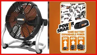 Worx Nitro WX095L 20V Power Share Cordless Work Fan with Ready Charge