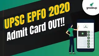 🔴 UPSC EPFO 2020 Admit Card Out #UPSC​ #EPFO || Gradeup