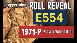 Coin Roll Hunt Reveal #E554 : 1971-P Plastic Tubed Roll