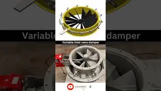 Variable inlet vane damper #turbine #engineering #shorts #tech