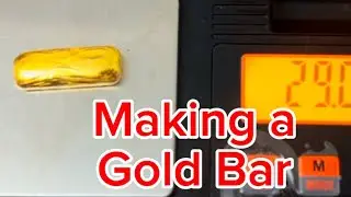 Casting  a Gold Bar #gold 