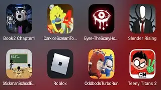 Book 2 Chapter 1,Dark Ice Scream Town,Eyes The Scary Horror,Slender Rising,Roblox,Oddbods Turbo Run