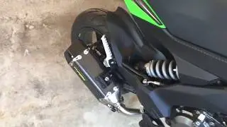 2017 Kawasaki krt z125 pro two brothers full exhaust start up