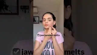 Face exercises to relax Jaw tension #faceyoga