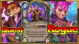 Quest Rogue Rises From Ashes! Broken Interaction Just Happened | Scholomance Academy | Hearthstone