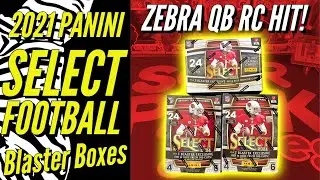 2021 Panini Select Football Retail Blaster Boxes - ZEBRA ROOKIE QB HIT!!! 🦓🏈