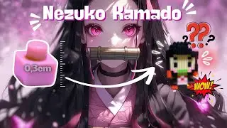 How to Build Nezuko Kamado from Demon Slayer with Mini Bricks | DIY Brick Art Tutorial