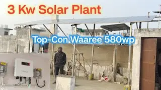 3 Kw Solar Plant with Top-Con 580wp panels 
