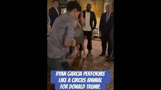 Ryan Garcia performs like a circus animal for Donald Trump. #danceformeboy #ryangarcia #donaldtrump