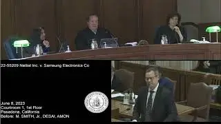 NLST vs Samsung- Appellate Judge Realizing He Has Been Lied to by Samsung.