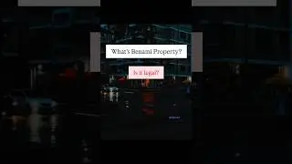 What is Benami Property? Is it Legal? #realestate #personalfinance #money #property