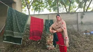 Aaj Barish Key Baad Dhoop Bhut Achi Nikli 🏚️ Pak Village Family.Vlogs