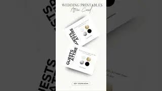 Stunning Wedding Dress Code Card Template | Canva Customizable Invitation Add-On
