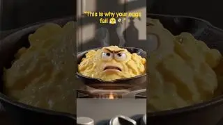 Angry Scrambled Eggs Beg You to Lower the Heat 😤🍳 | Cooking Short