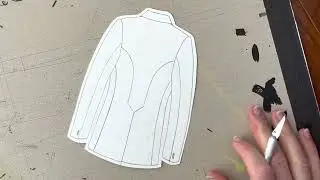 Cutting Out Fashion Designs w Scalpel &bull; ASMR &bull; Repetitive Task &bull; No Talking