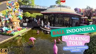 Bali, Indonesia- Beachwalk Shopping Center Walking Tour [4K ULTRA HD]