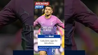 Luka Jovic signs for Aek Athens #lukajovic #aekathens #official