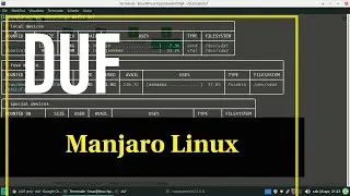 Installa DUF(Disk usage/free disk) su Manjaro Linux
