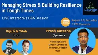 Managing Stress & Building Resilience in Tough Times