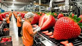 How Strawberry Jam Is Made in a Modern Factory 🍓 | From Fresh Berries to Perfect Jam