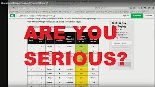 Consumer Reports - Are they reliable for Car Reliability?