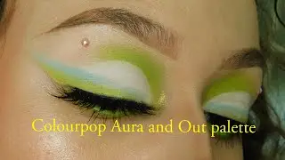Colourpop Aura and out palette tutorial pastel eyeshadow Colourpop tie dye palettes