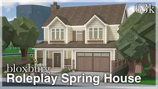 Bloxburg - Roleplay Spring House Speedbuild 🌻 (exterior) | Roblox