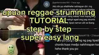 upuan by gloc-9 reggae strumming tutorial guitar step by step super easy 😍😍😍