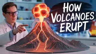How Do Volcanoes Erupt? 🌋 | Inside a Volcano Explained with Fiery 3D Animation