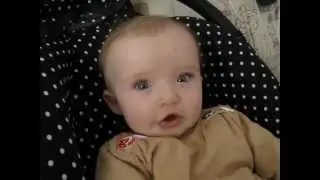 Very first words of our cute baby girl, even she is surprised :)))