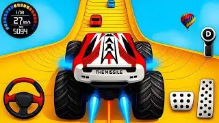 Real Extreme Mega Ramp Monster Truck Stunt Racing 3D - Android Gameplay