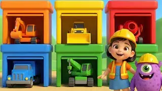 Learn Colors with Vehicles | Vehicles Song & Nursery Rhymes for Kids | Loopics