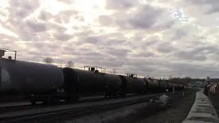 BC Rail Cowl Leader!!! CN Mixed Train @ Surrey BC Canada 14JAN21 BCOL C40-8Mu 4623 Leading
