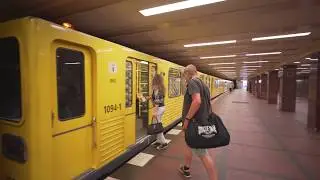 Germany, Berlin, U-Bahn ride from Mohrenstraße to Potsdamer Platz