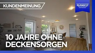 10 Jahre mit zeitlosen Spanndecken und toller Raumakustik dank Plameco
