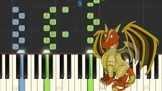 Dragon Warrior - Final Battle (NES) - Recorded by alexsteb [Piano Tutorial] // Synthesia