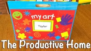 Kids Artwork - How to Stay Organized | The Productive Home
