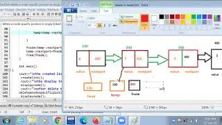 delete a node in specific position in singly linked list
