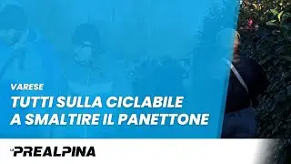 Varese | Tutti sulla ciclabile a smaltire il panettone