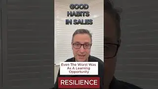 Good habits in sales - Resilience #sales