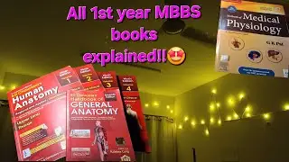 All 1st year MBBS Books explained!Must watch video 🤩