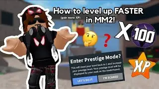 How to level up FASTER/gain more XP in MM2! 🌟 (Roblox Murder Mystery 2)