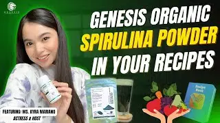 Spread 3 ways! With Genesis Organic Spirulina Powder featuring Ms. Ayra Mariano