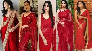 Red Saree Collection | Velentine Saree | Saree Design 2023 | Maanvi Sha