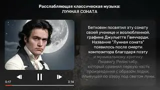 Лунная Соната Бетховена: Эмоции и Волшебство Вечернего Музыкального Шедевра 🎹🌙 #Бетховен #музыка
