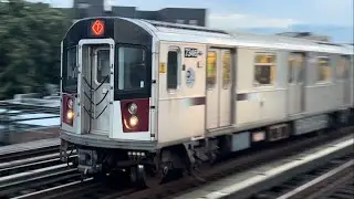 MTA NYCT: R188 7 Local and Express train action at 90th Street-Elmhurst Avenue
