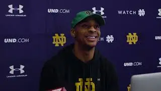 @NDFootball | Wide Receivers Coach Chansi Stuckey Press Conference (4.2.22)