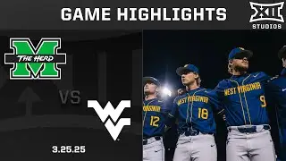 Marshall vs. West Virginia (3.25.25) Highlights | 2025 Big 12 Baseball